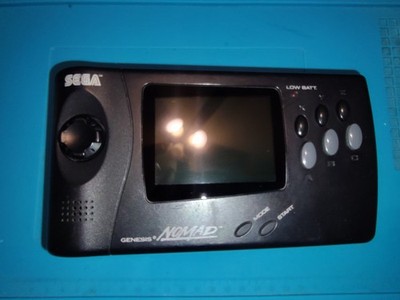Sega Nomad 5V LCD mod, new glass lens, new DC in power jack (not Recapped)