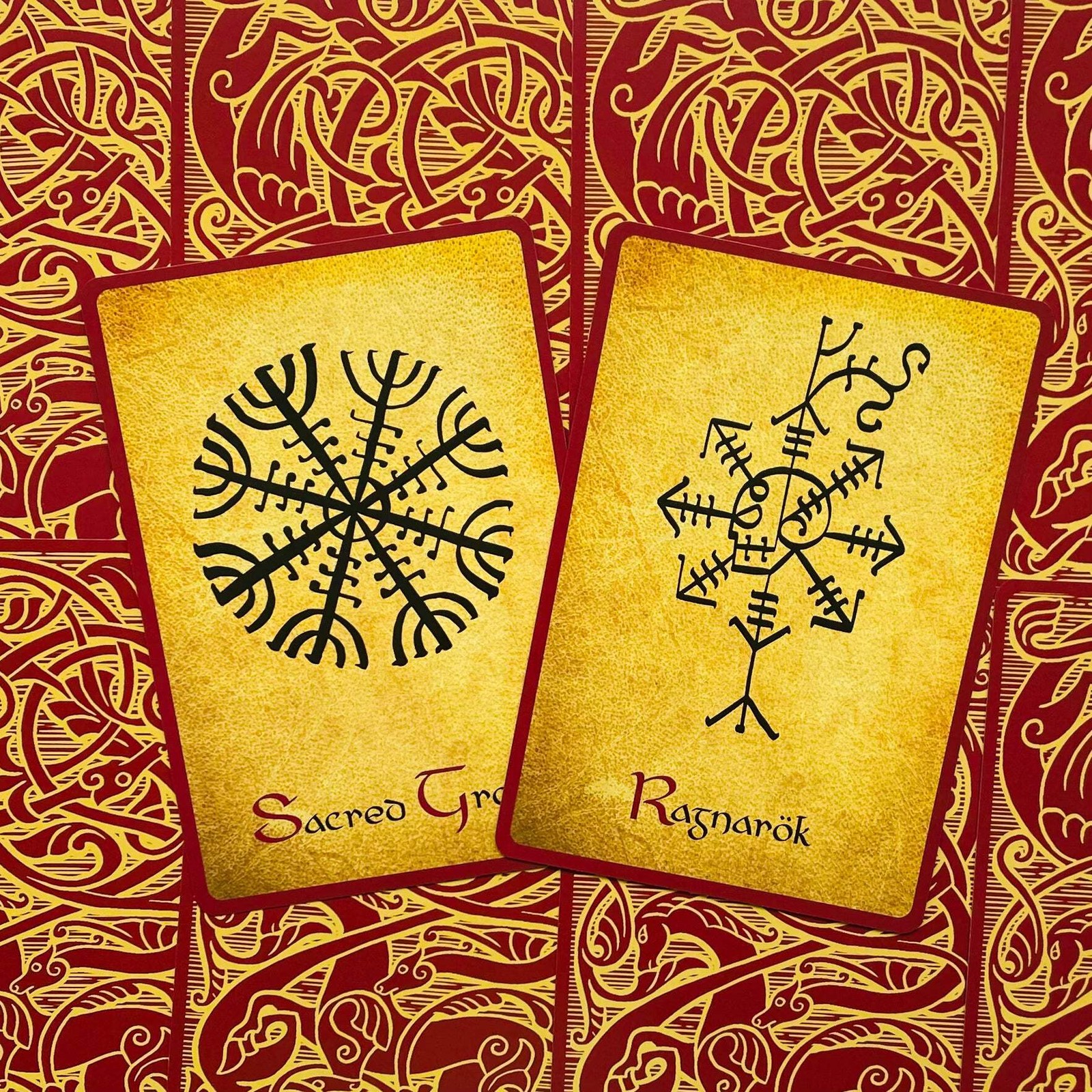 Nordic Magic Card Deck Oracle Appel Dirk Grosser Agm Urania With Bag 10044