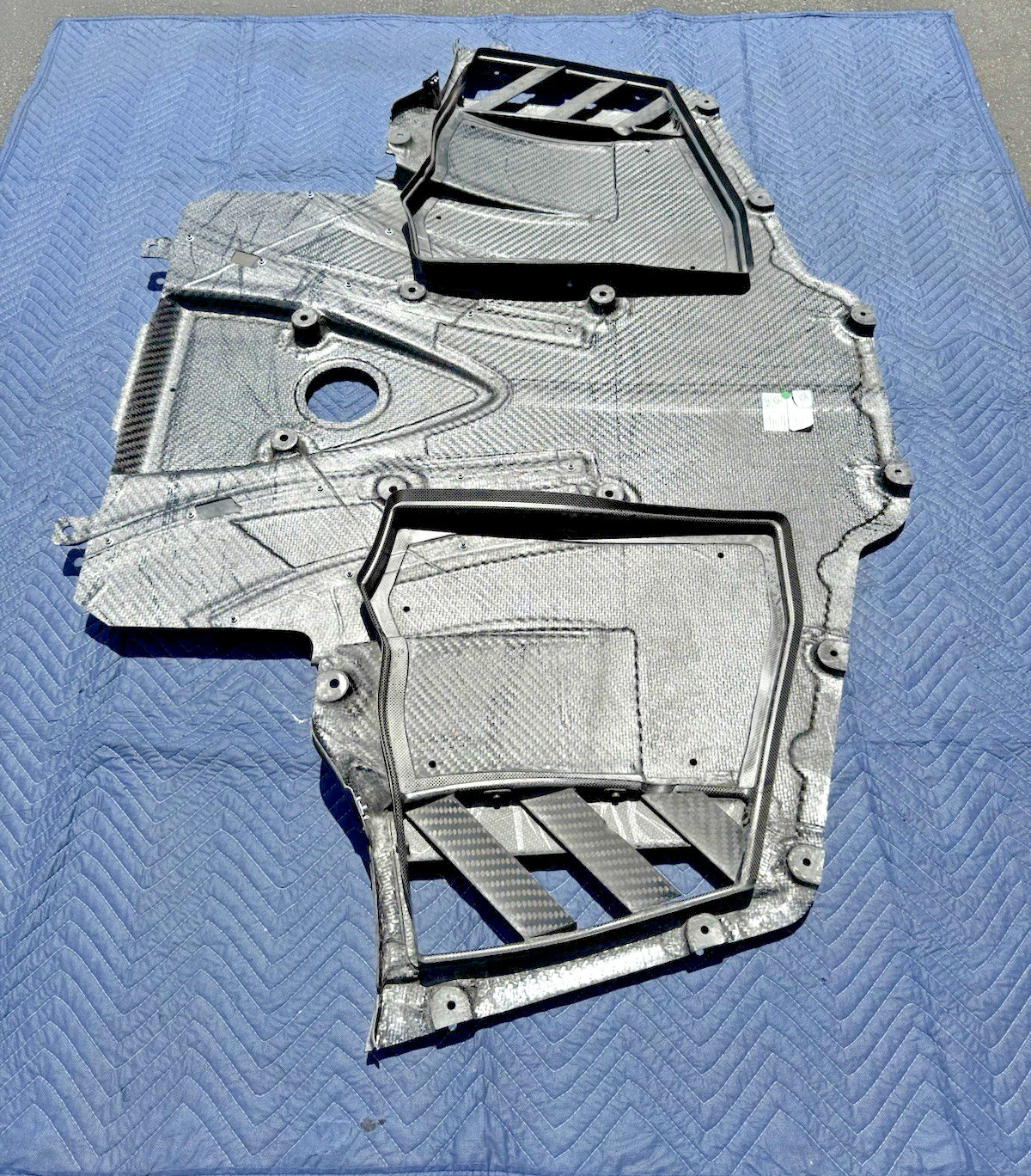Ferrari 488 Challenge Carbon Fiber Front Bumper Splitter Undertray Panel Shield