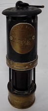 Vintage Brass and Iron Miner’s Safety Lamp by Ackroyd - RH123/11