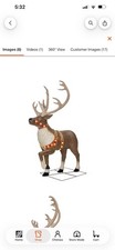 Home Accents 8.5ft Giant Size Led Towering Reindeer Christmas Decor Rare