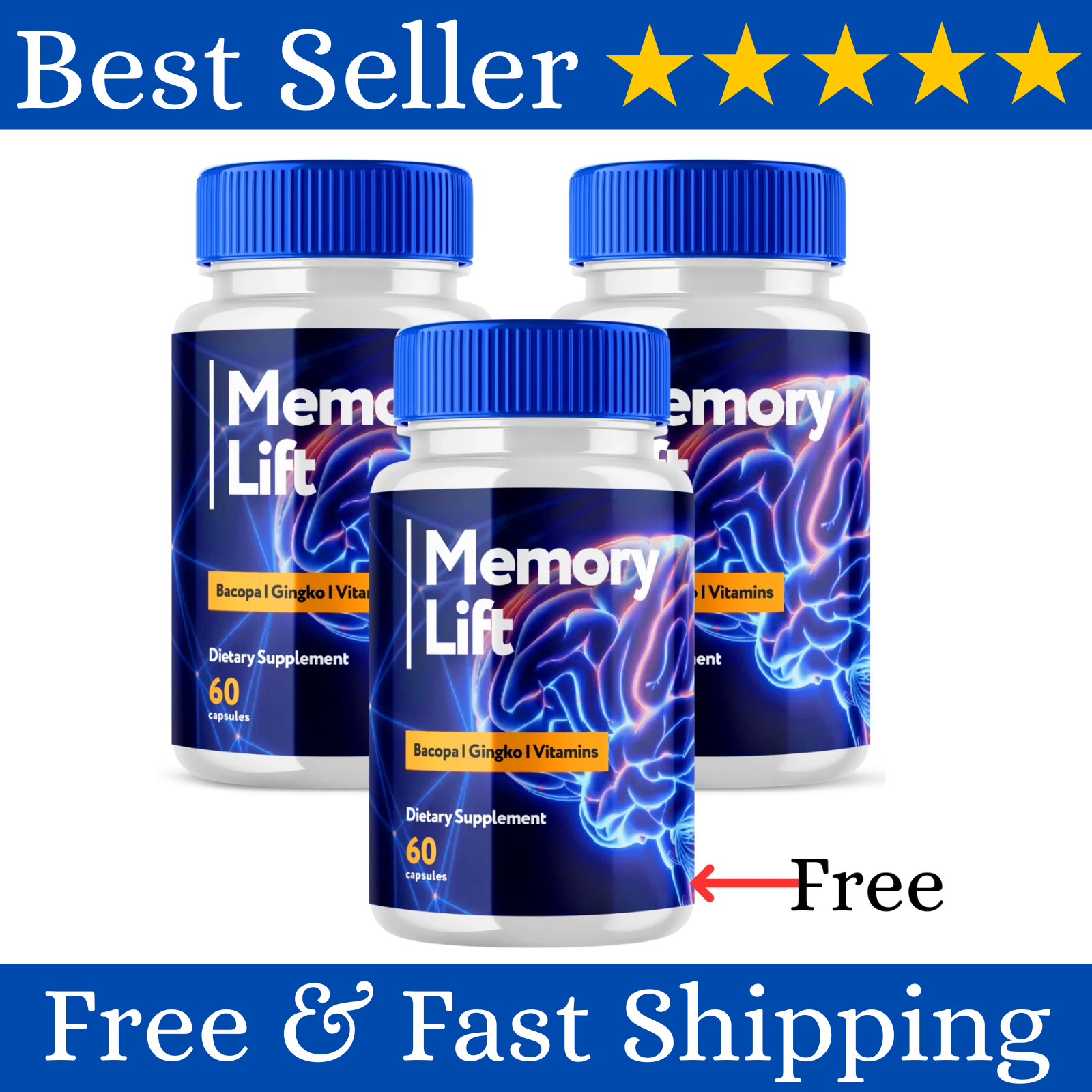 Memory Lift Memory Lift Brain Maximum Support Supplement Pills Advanced Formula 3 ...