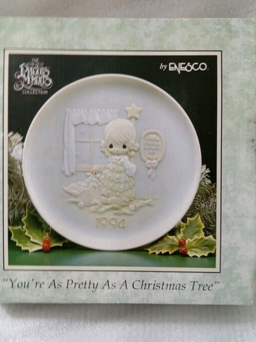 Four 1990s Enesco Precious Moments Annual 8.5"Porcelain Collectors Plates '90-94 - Picture 13 of 13