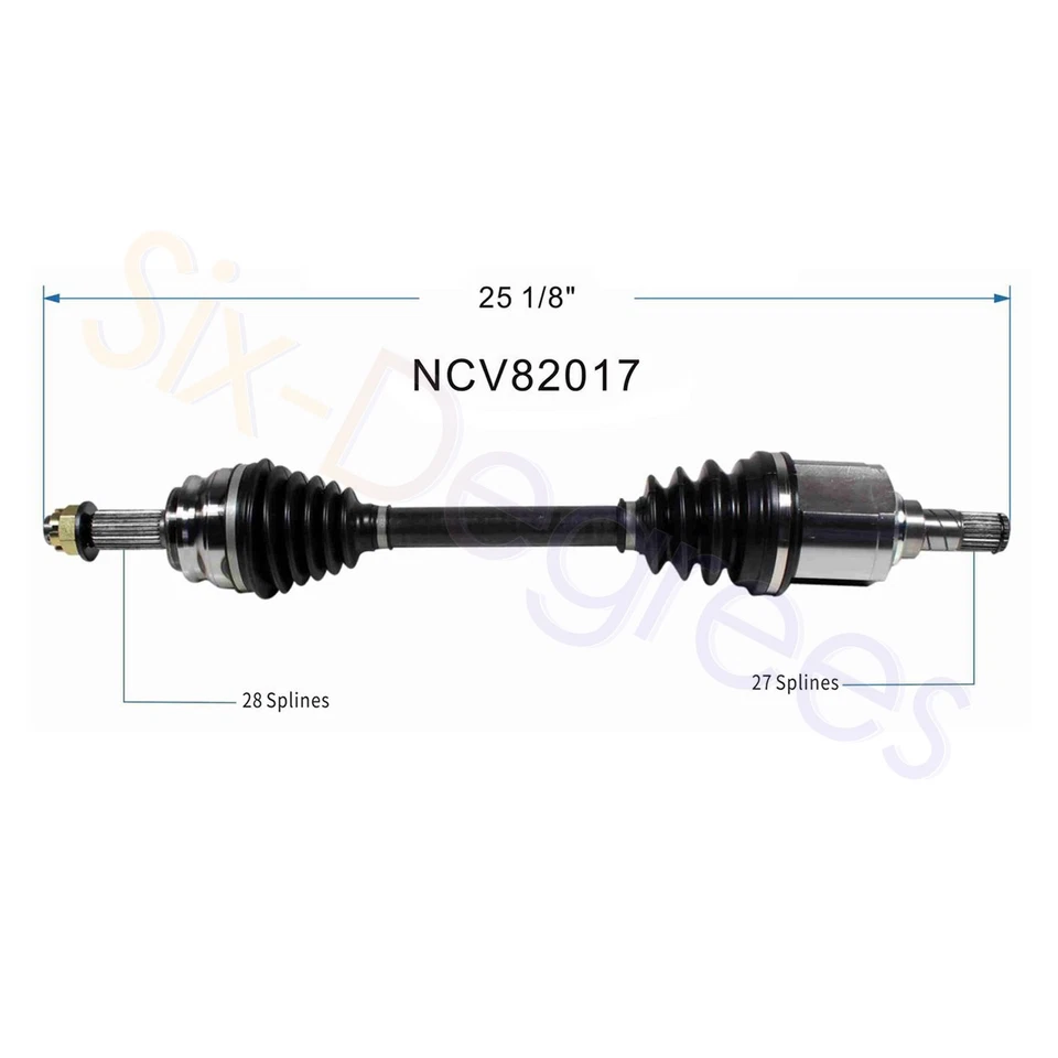 NCV82017 NCV82022 Front CV Axle for 07-17 Jeep Compass, Jeep Patriot 2.4L AWD - Image 2 of 4