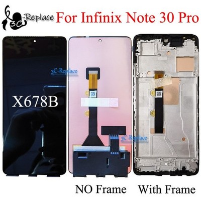For Infinix Note 30 Pro X678B Touch Digitizer LCD Display Screen Assembly