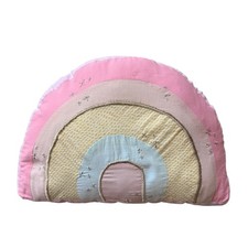 Pottery Barn Kids Rainbow Decorative Pillow girly Pink Pastel Boho Nursery Decor