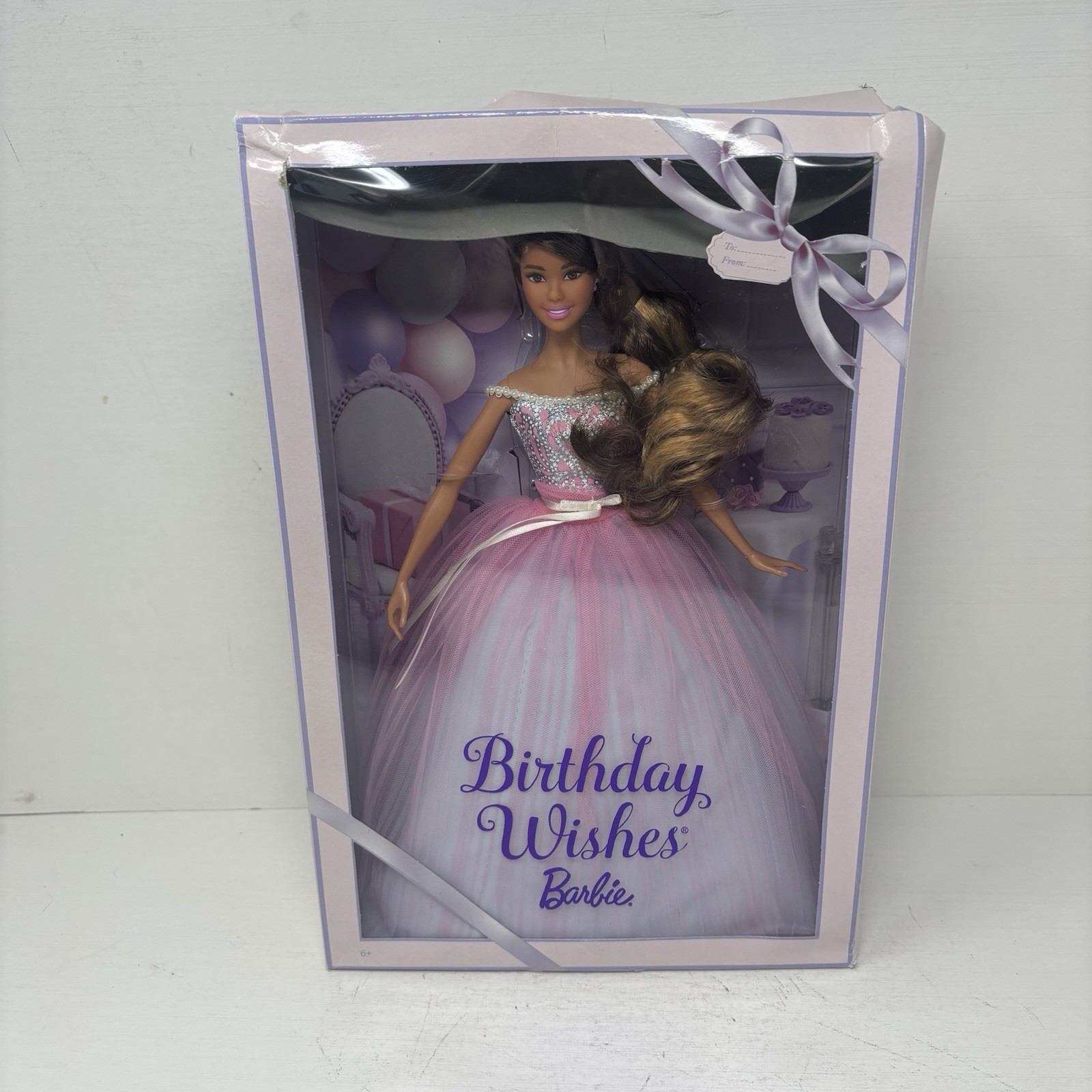 HTF 2016 Birthday Wishes Barbie Doll Mattel DVP51 Dark Hair 