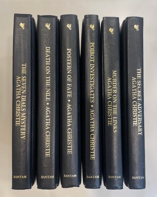 Agatha Christie Mystery Collector's Edition Hardcover Set of 6 Bantam Books 1985