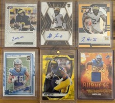 Panini Leaf NFL Michigan Wolverines Detroit Lions Rookie Card Lot 6 Cards, Autos