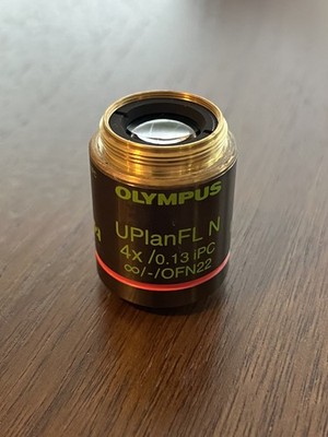Olympus Microscope Objective UPlanFl N 4x iPC Phase Contrast