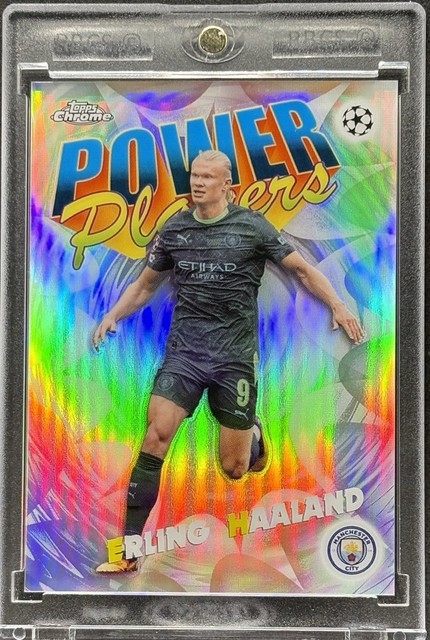 Erling Haaland Silver Holo Refractor Card Topps Chrome World Cup Norway