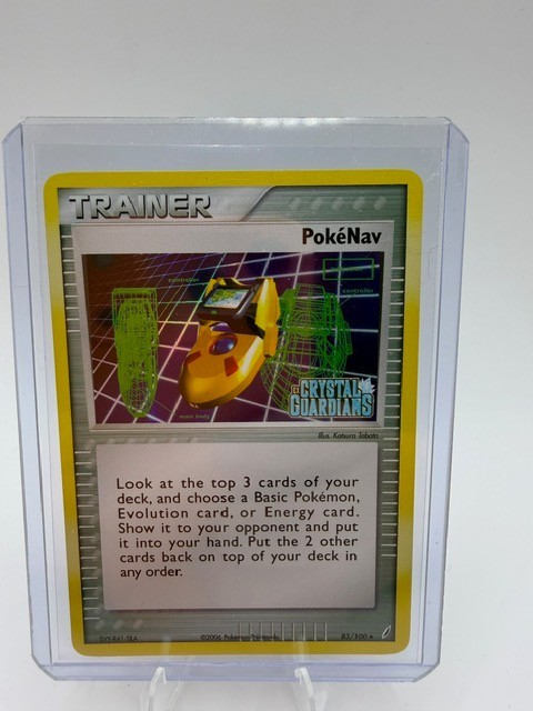 Pokemon Card - Pokenav Crystal Guardians 83/100 Uncommon Reverse Holo Stamped