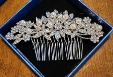 Wedding Hair Comb for Brides Bridal Party Rhinestone Crystal Side Comb Hair Clip