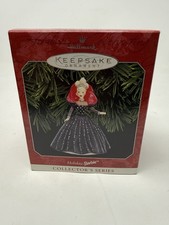 Hallmark Keepsake Ornament Holiday Barbie Collector  s Series 1998 Black Gown