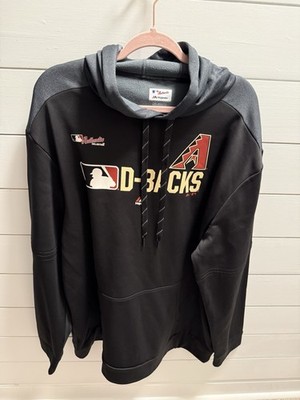 Majestic Arizona Diamondbacks Hoodie 2XL Authentic MLB Black Pullover Sweatshirt