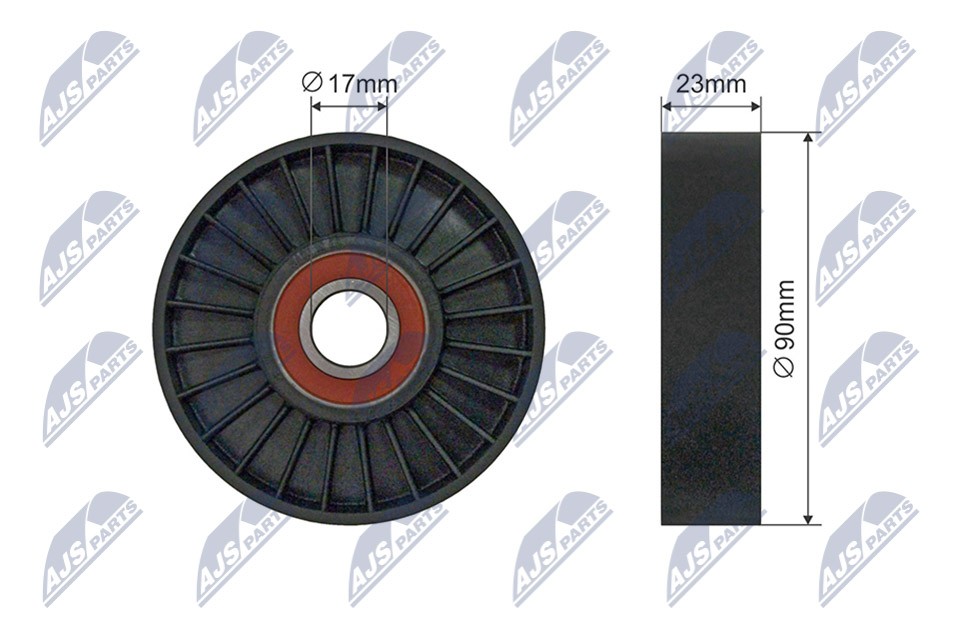 Fits NTY RNK-SA-006 V-RIBBED BELT PULLEY IDLER - Image 7