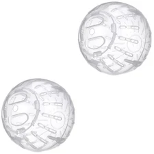 2 Count Hamsters Small Pet Supplies Dwarf Exercise Toys Silent Wheel Ball