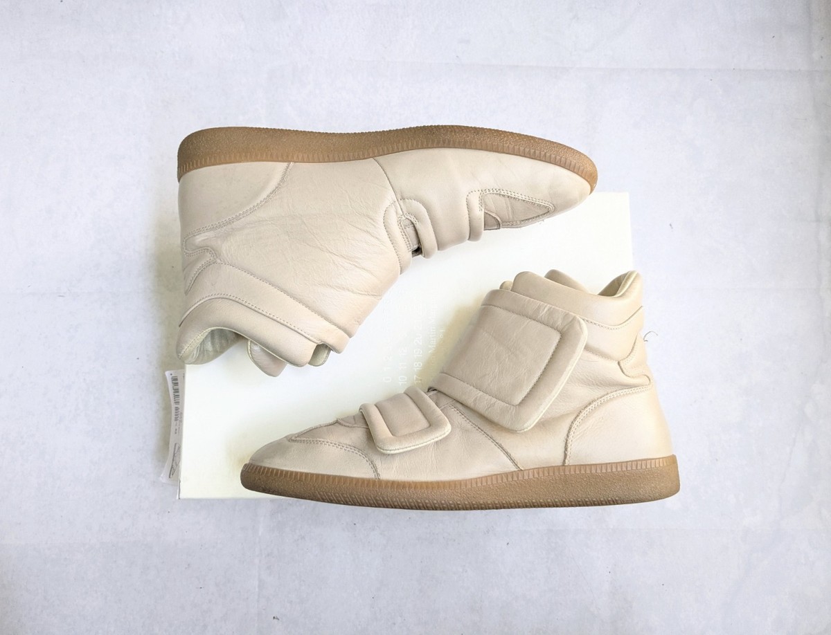 Maison Margiela Clinic Sneakers Beige Men 10 43 Leather High Tops