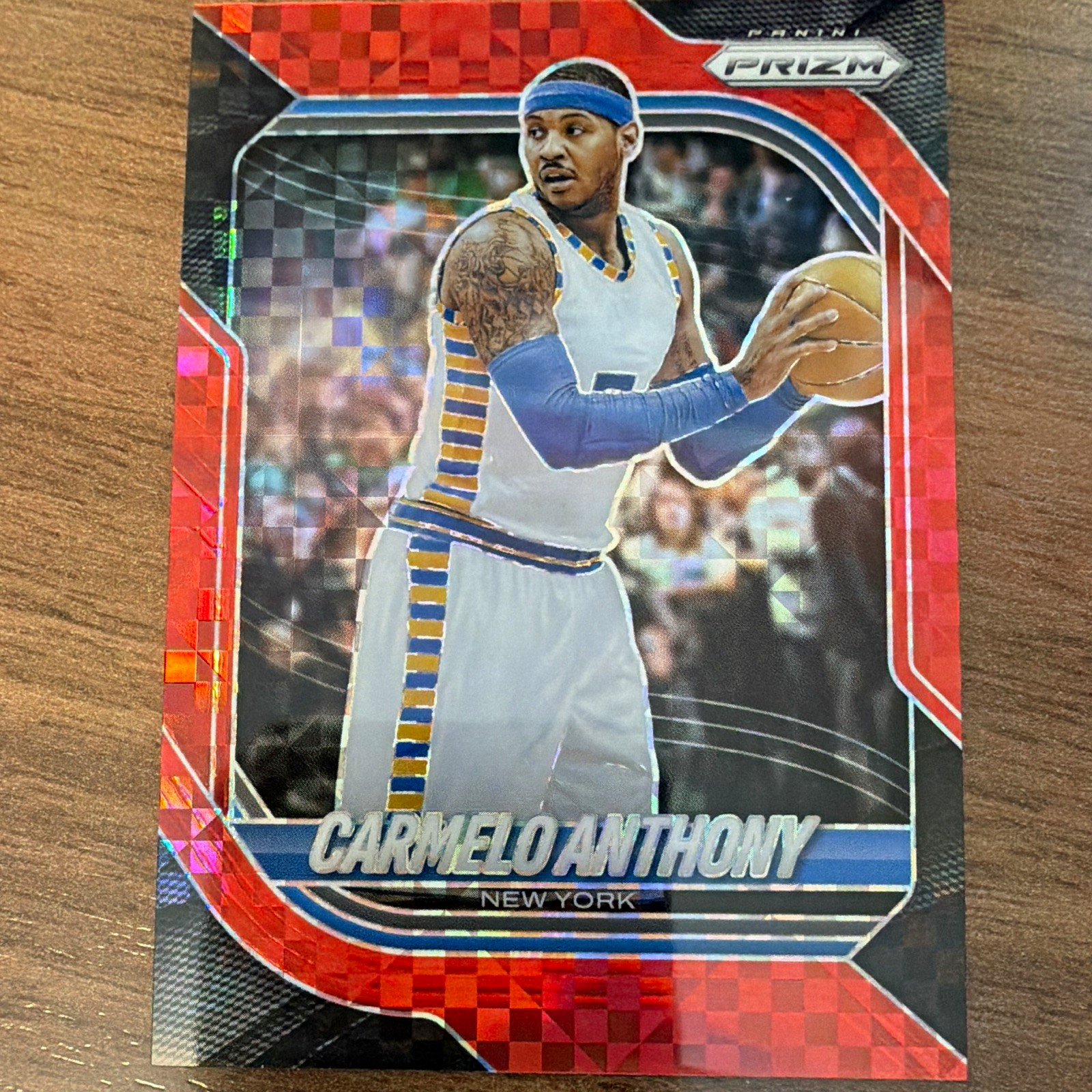 Panini 2024-25 Prizm Black Legends Carmelo Anthony Knicks #267 Red Power /75