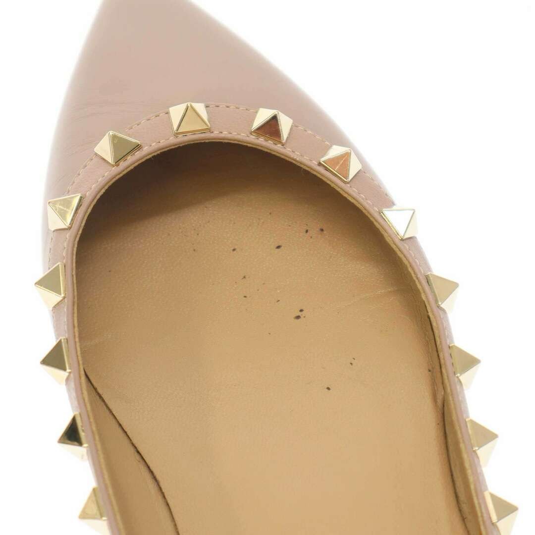 VALENTINO BALLERINA Rockstuded Leather Flat Pumps LW2S0403 Purple Used MESC-0 thumbnail 7