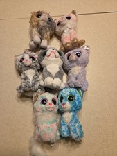 Ty Beanie Boos Plush Lot Of 7 Kitty Cats Kittens