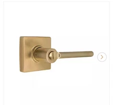 Defiant Tonebridge Brushed Gold Privacy Bed Bath  Door Lever Handle Square Rose