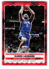 2019 Panini Contenders Optic Kawhi Leonard Front Row Seat Red Cracked Ice #11
