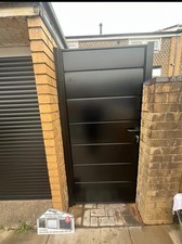 Supplied and fitted Black Gate, Modern Design Great deal