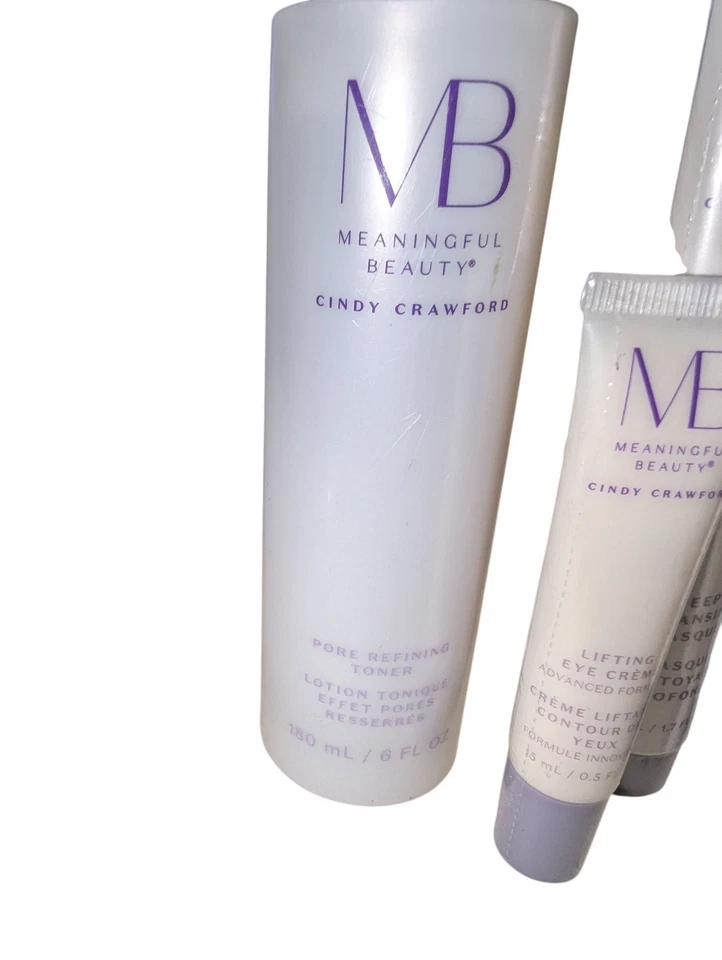 Новый значимый красоты Синди Кроуфорд 5 изделий запечатанный уход за кожей глаз крем тонер - Изображение 2 из 4