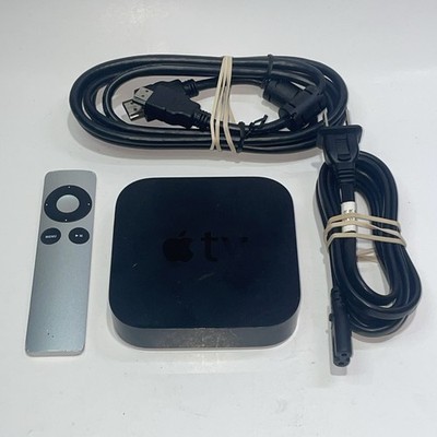 Apple TV 3rd Generation 8GB WiFi Media Streamer Black A1469 w/ Remote & HDMI