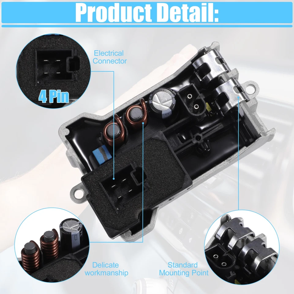 HVAC Heater Blower Motor Resistor for Mercedes-Benz E320 1994-2005 A2308216451 - Изображение 3 из 4