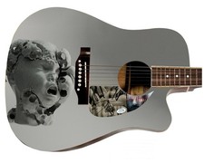 KoRn Requiem Signed Custom Graphics Photo Guitar ACOA