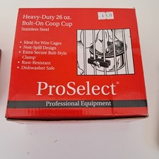 Pro Select Dog Crate Bowls With Mounting Brackets NEW stainless steel 26oz 8oz