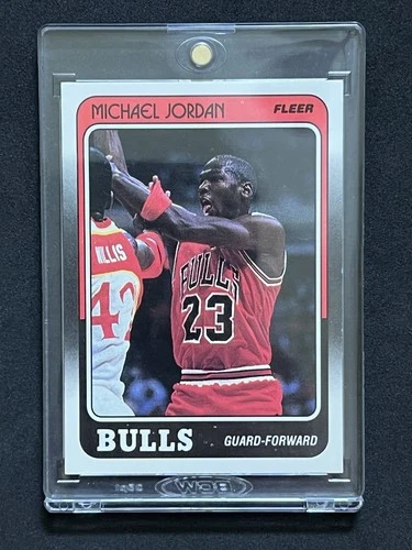 1988-89 Fleer Set-Break # 17 Michael Jordan NM OR BETTER DEAD CENTERED SHARP