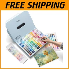 Vibrant Twin Cup Jelly Gouache Paint Set, 112 Colors