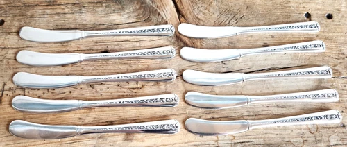 Towle Rambler Rose Sterling Silver 5 7/8" Butter Spreader 10-Piece Set 268g