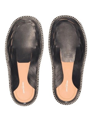 Maison Margiela Laser Cut Leather Moccasins Gr. 40 Schwarz