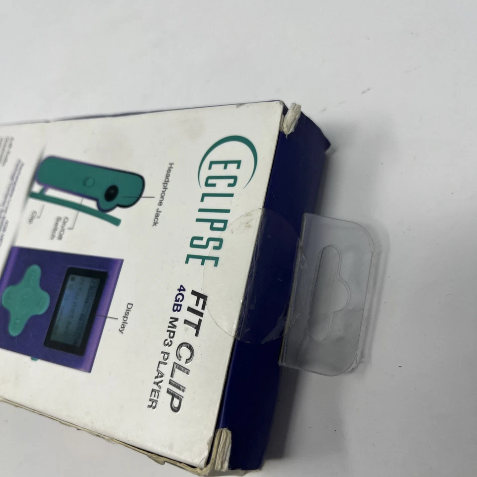 MP3 Player Eclipse Fit Clip 4GB Purple & Turquoise with Headphone Jack - Image 3 of 4