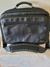 Laptop Computer Bag 16 inches Black Faux Leather