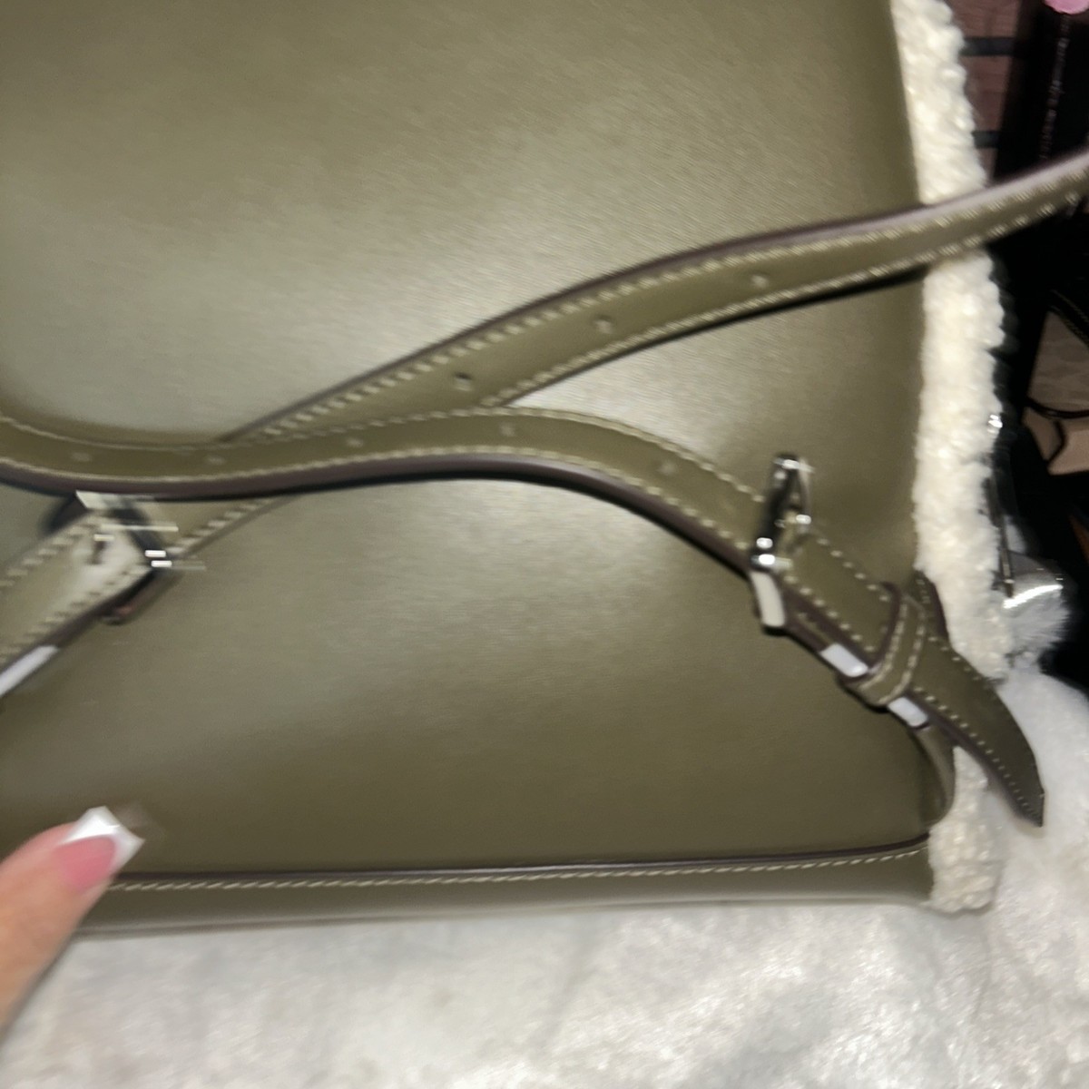 Michael Kors Rhea Medium Backpack Olive Green Suede NWT‎ New with Tags NWT Women main image 4