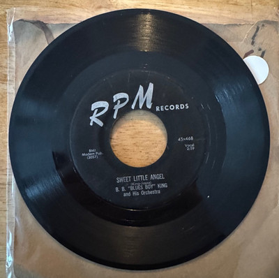 DOO WOP BLUES ROCK 45 SP BB KING SWEET LITTLE ANGEL ON RPM