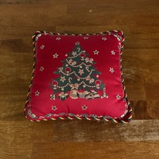 Christmas Tree Pillow Square Throw Accent Holiday