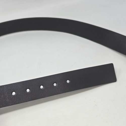 Calvin Klein Jeans Black Genuine Leather Belt Size 40 75089 Silver Buckle - Picture 5 of 11