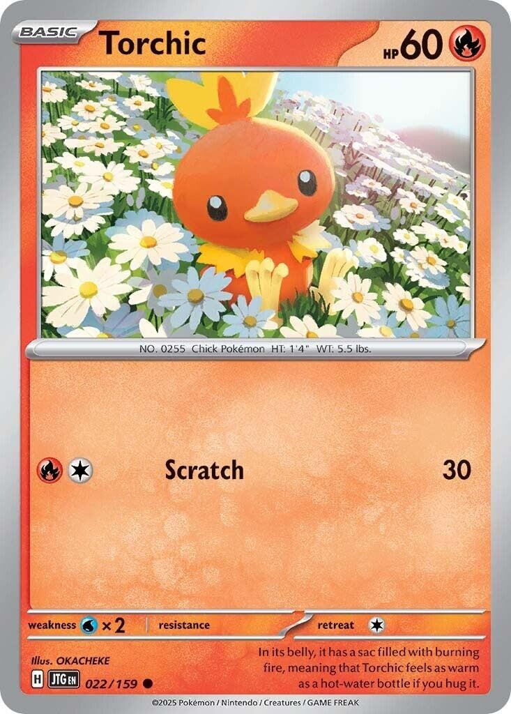 Torchic JTG 022/159 Pokémon SV09: Journey Together Common EN NM