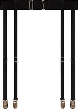 Plus Size Women's Thigh Garter Belt with Adjustable Straps and Secure Clips