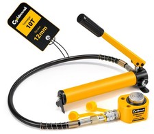 10T Vérin Hydraulique avec La Pompe CP180, Course 12mm, AutoHauteur 52mm, Sur...