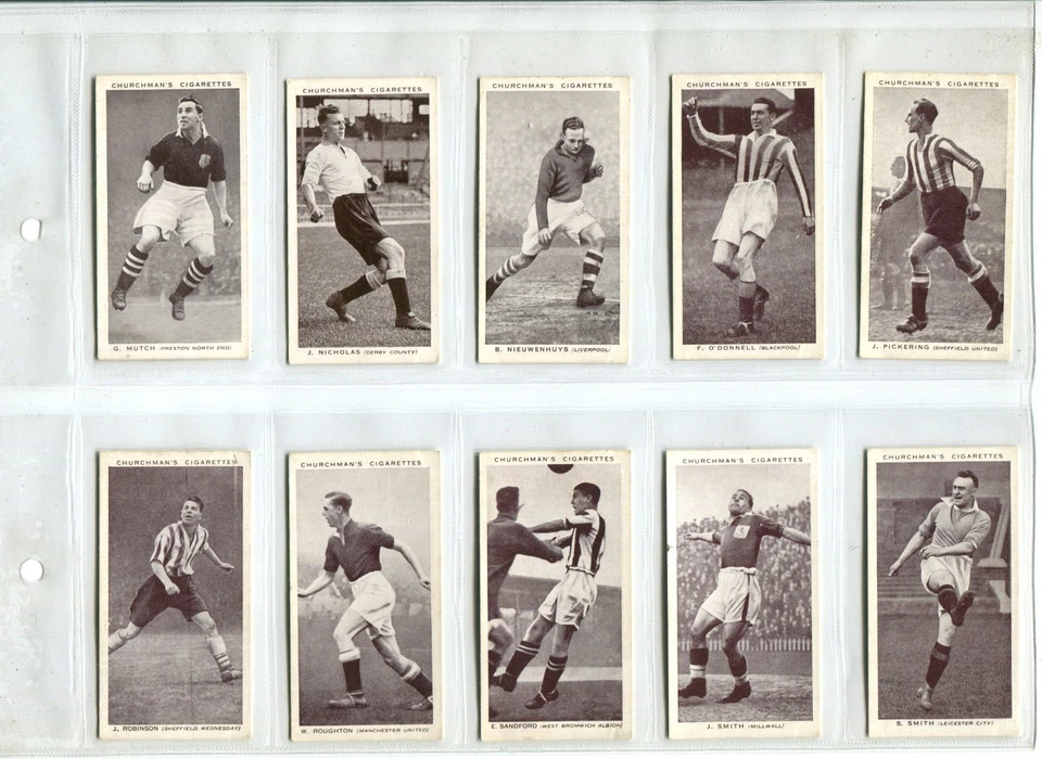 Association Footballers "A" Series 1938 Churchman Cigarette Cards - Set of 50 - Image 4 of 4