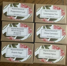 Begonia Botanicals Soaps 6 Bar Assortment Pack 4 Oz Bars Organic Ingredients #4