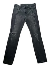 H M Skinny Coupe Moulante Distressed Jeans 34x32 Labeled - See Sizing Pictures