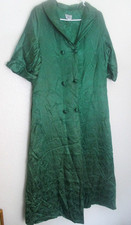 Vintage Green Satin Oriental Design Robe/Housecoat Sz M-L Enduro of California